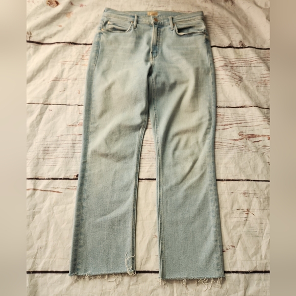 Mother The Mid Rise Dazzler Crop Fray Size 30 - Picture 3 of 9